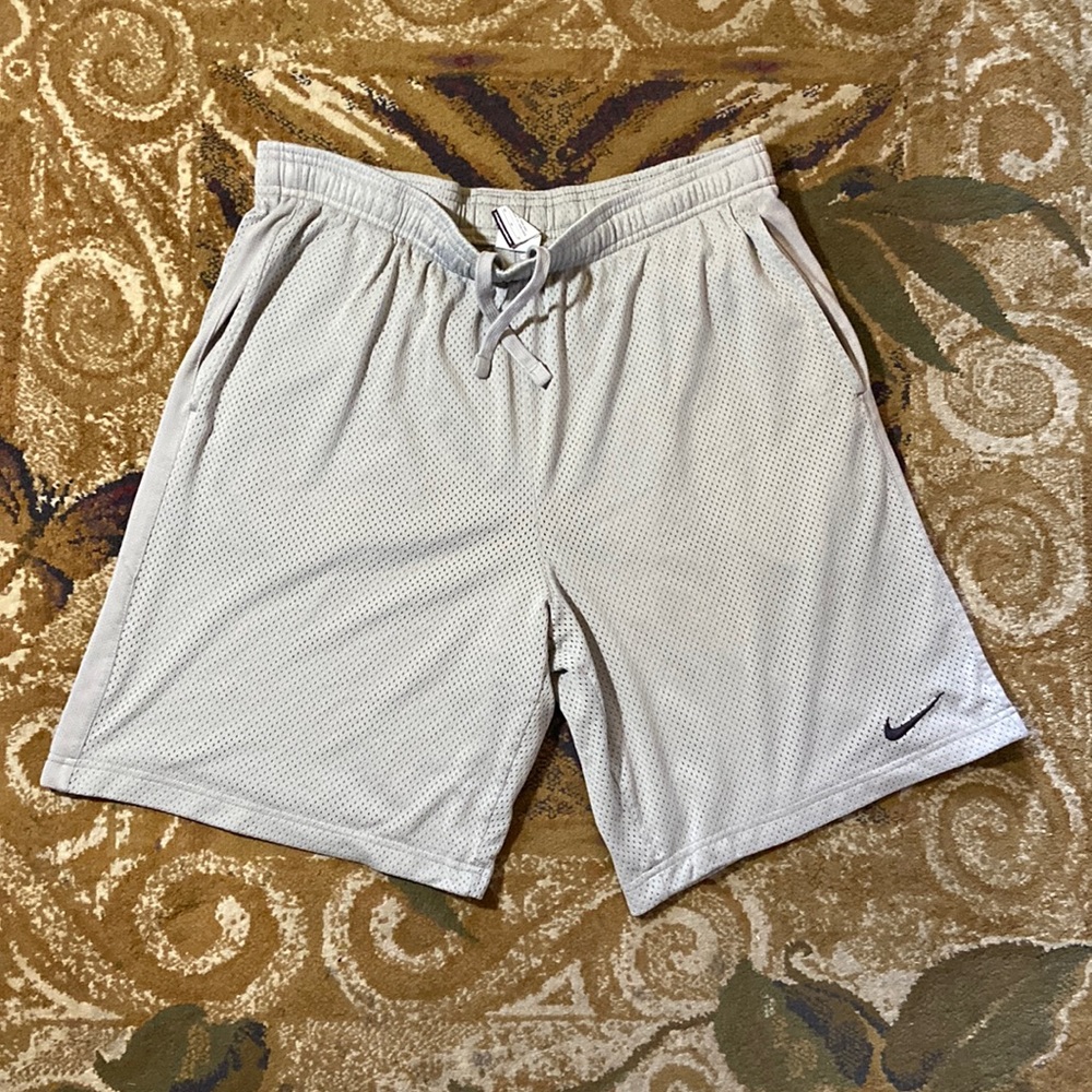 Grey Nike dri-fit mesh shorts